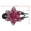 Levao Shiny Rhinestone Flower Hairpin Acrylic Duckbill Clip Hair Claw