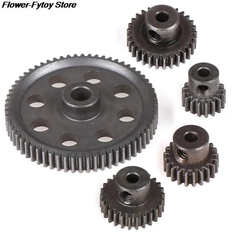 11184 Metal Diff Main Gear 64T 11181 Motor Pinion Gears 21T Truck 1/10 RC Parts