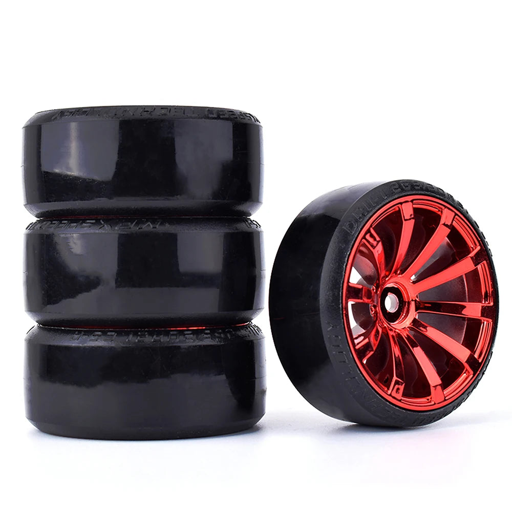 4PCS 1/10 RC Drift On-road Wheel Hard Pattern Tyre