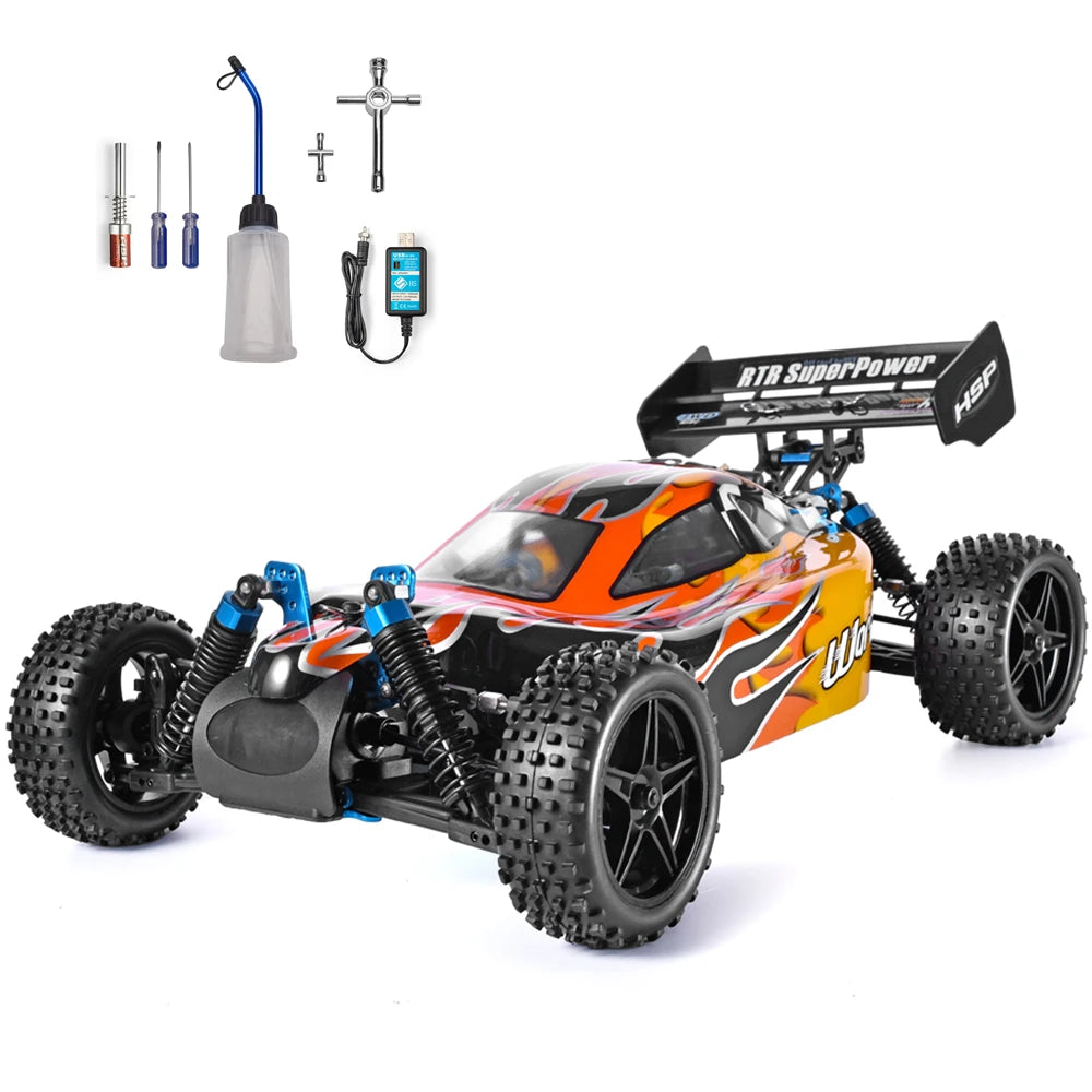 HSP RC Car 1:10 Scale 4wd Two Speed Off Road Buggy Nitro Gas Power