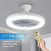 3In1 Ceiling Fan With Lighting Lamp E27 Converter Base With Remote Control