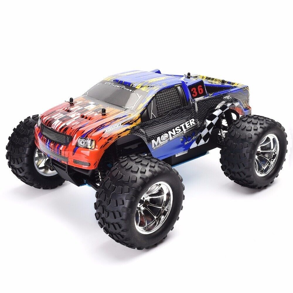 HSP RC Car 1:10 Scale Two Speed Off Road Monster Truck Nitro Gas Power