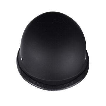 Motorcycle German Style Half Face Helmet Motocross Matte Black M/L/XL