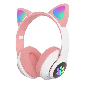 Bakeey STN-28 Over-Ear Gaming bluetooth 5.0 Headset Glowing Cat Ear Headphons