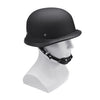 Motorcycle German Style Half Face Helmet Motocross Matte Black M/L/XL