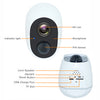 Pripaso 1080P Wireless Battery Powered IP CCTV Camera Outdoor