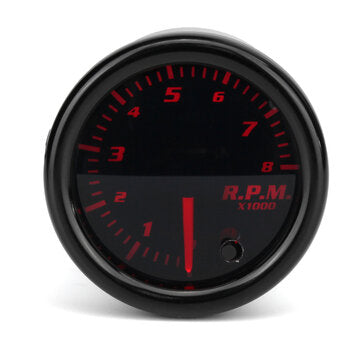 Universal 2 Inch 52mm Tachometer Tach 8K RPM Gauge Digital 7 Color LED Display Car Meter