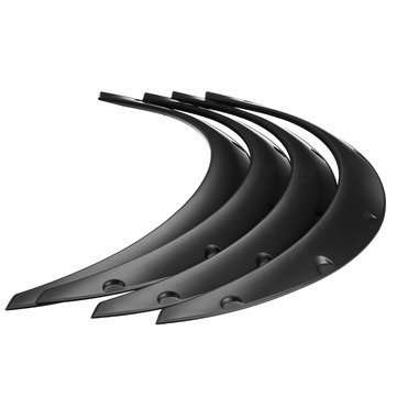 4Pcs 2 Inch/50mm Universal Flexible Car Wheel Fender Flares Extra Wide Body Wheel Arches