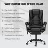 Snailhome Massage Reclining Office Chair Adjustable