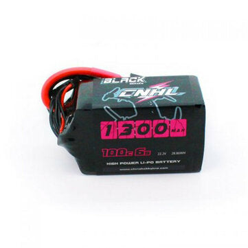 CNHL Black Series 1300mah 22.2V 6S 100C Lipo Battery XT60 Plug for RC Drone FPV Racing