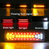 2pcs 12V 37LED Flowing Rear Tail Light Turn Signal Brake Reverse Lamp For Trailer Truck Lorry