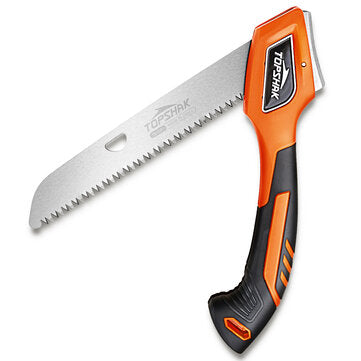 TOPSHAK TS-DS1 7-Inch SK5 Steel Staggered Teeth Folding Saw